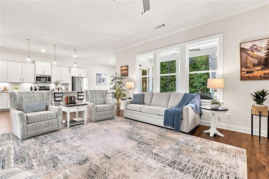 Furnished interior view inside a new home in , Ellijay (Image 10).