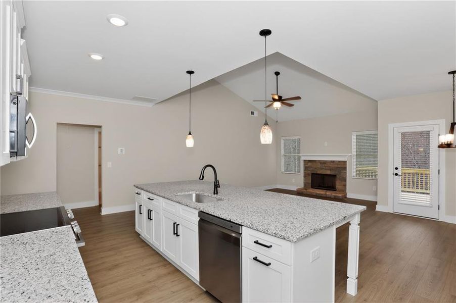 Furnished interior view inside a new home in , Dawsonville (Image 6).
