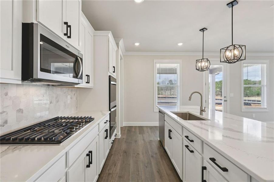 Furnished interior view inside a new home in River Pointe, Monroe (Image 17).
