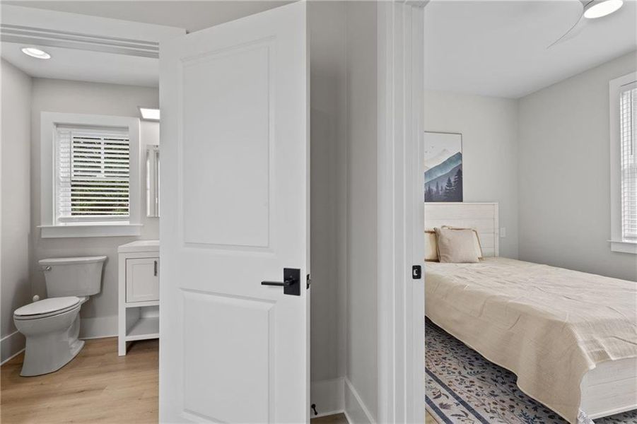 Furnished interior view inside a new home in , Cleveland (Image 10).