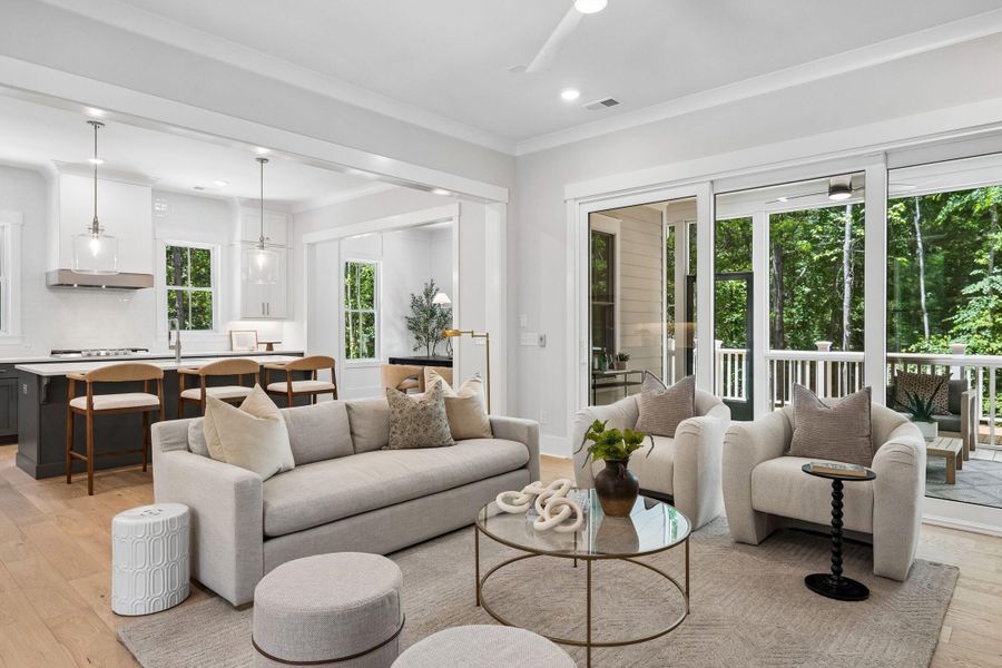 Furnished interior view inside a new home in , Charleston (Image 15).