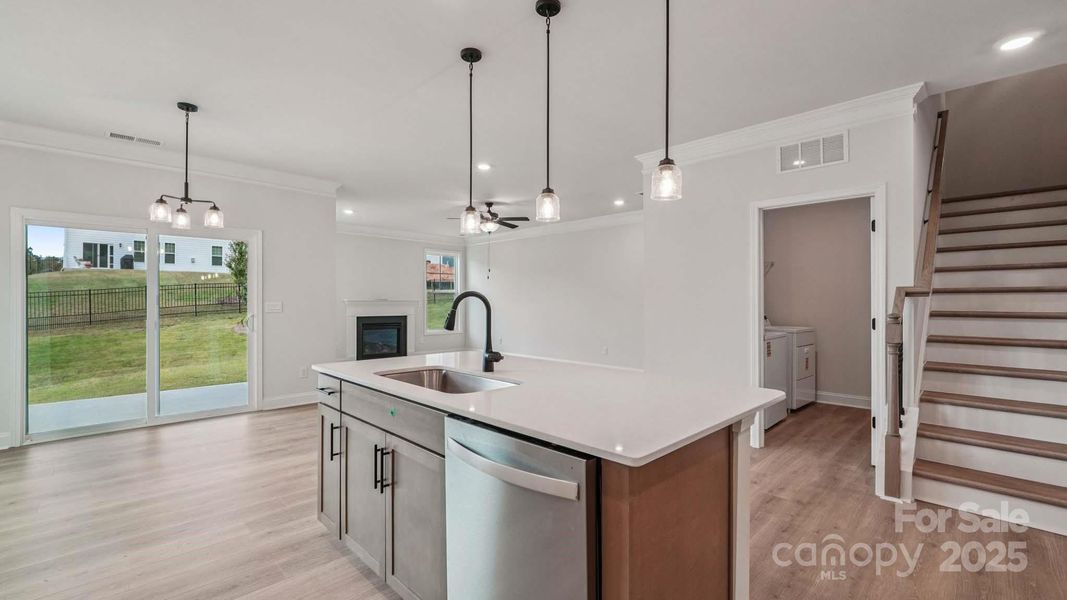 Furnished interior view inside a new home in Falls Cove, Troutman (Image 11).