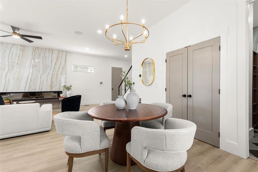 Furnished interior view inside a new home in , Atlanta (Image 15).