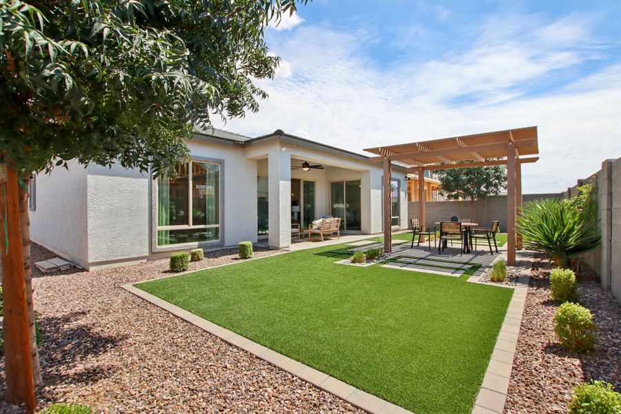 Back exterior elevation