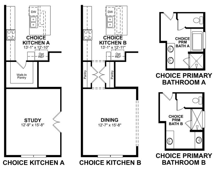 2D floor plan layout for the Windsor by Beazer Homes in Somerset, Myrtle Beach, SC (Image 5).