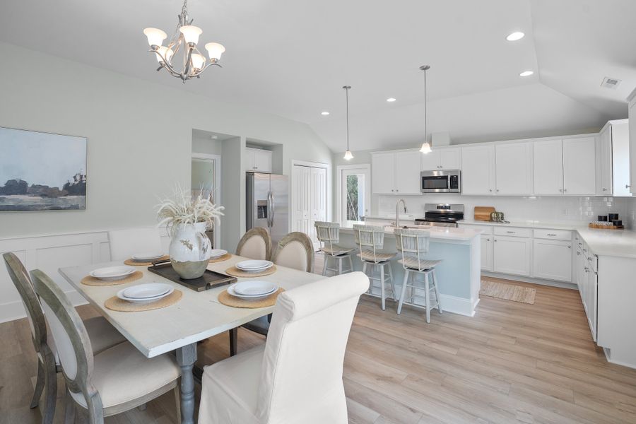 Representative furnished interior of a home built from the Shoreline by Bill Clark Homes in Osprey Landing, Southport (Image 7).