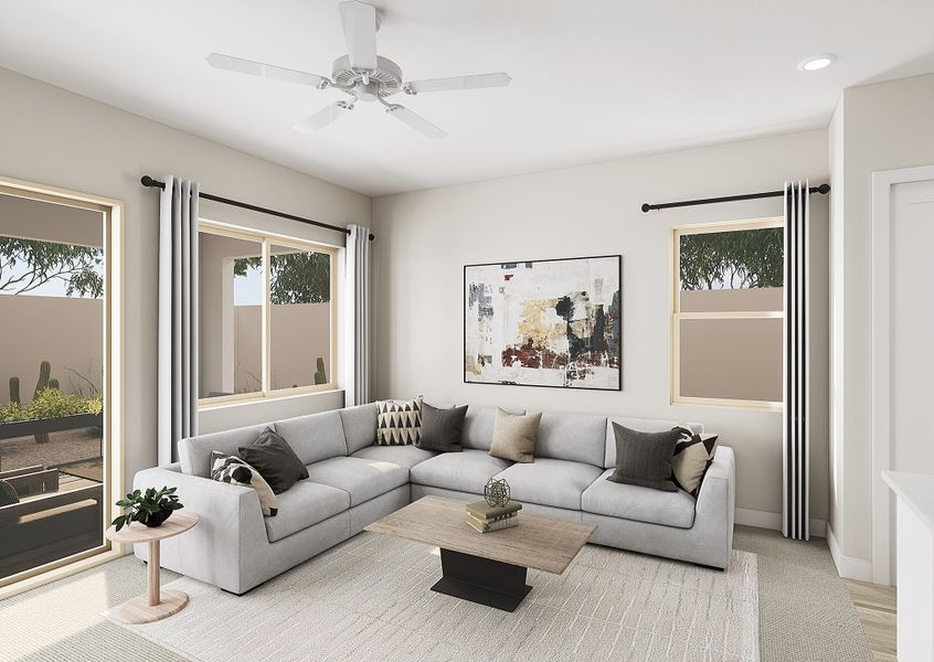 Representative furnished interior of a home built from the Catalina Plan 3510 by Tri Pointe Homes in Terraza, San Tan Valley (Image 6).