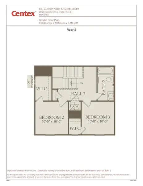 2D floor plan layout of this home in Stokesbury, Waller, TX (Image 3).