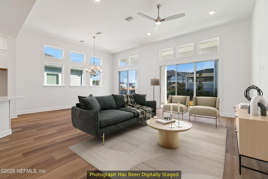 Furnished interior view inside a new home in Reflections 50' Front Load, Ponte Vedra (Image 9).