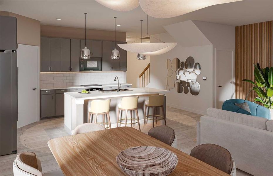 Furnished interior view inside a new home in , Davenport (Image 4).