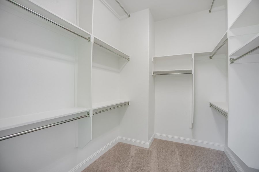 Plan 609 Primary Closet Representative Image