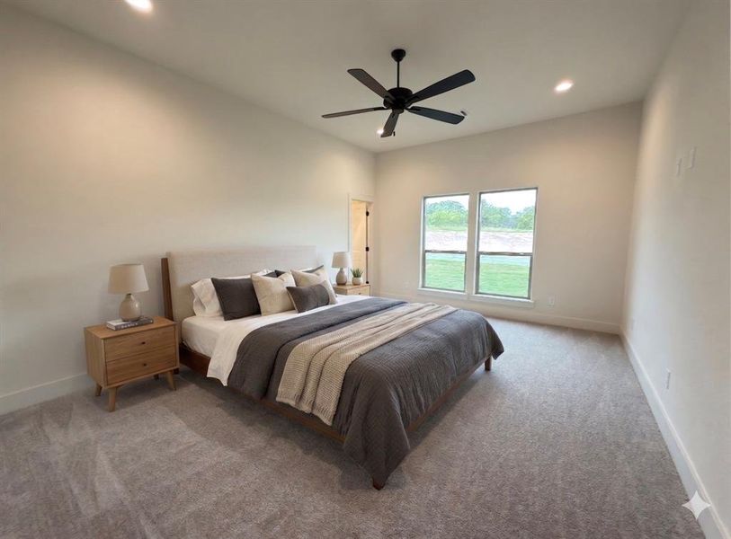 Furnished interior view inside a new home in The Ranches At Valley View, Springtown (Image 7).