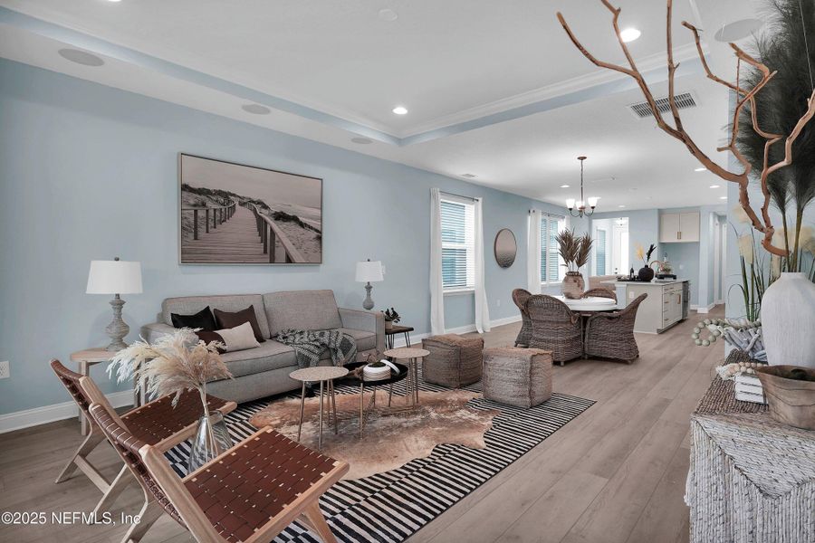 Furnished interior view inside a new home in Seabrook Village at Nocatee, Ponte Vedra (Image 24). Furnished interior view inside a new home in Seabrook Village at Nocatee, Ponte Vedra (Image 24).