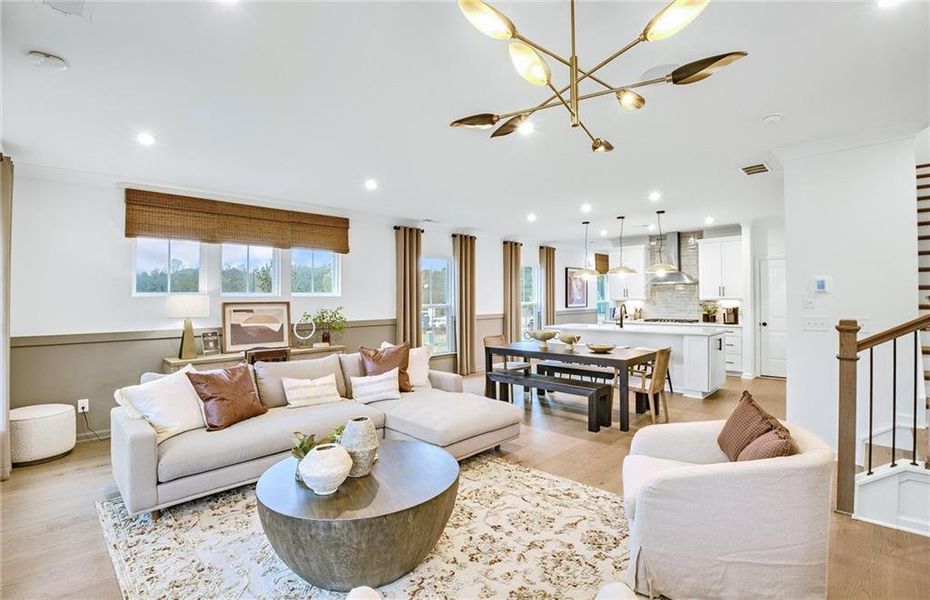 Furnished interior view inside a new home in Adler Springs, Powder Springs (Image 5).