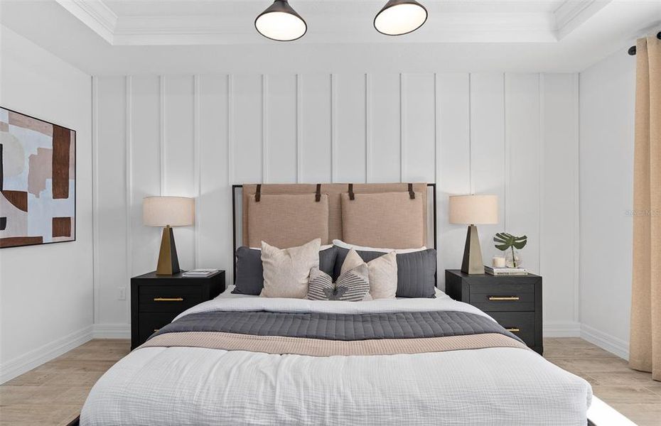 Model Home Design Only. Pictures and furnishings are for illustrative purposes only. Elevations, colors and options may vary. Furniture is for model home staging only.?