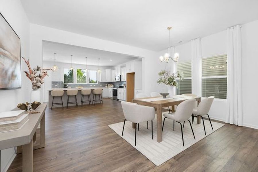 Representative furnished interior of a home built from the TA4000 by True Homes in Streamside, Red Cross (Image 6).