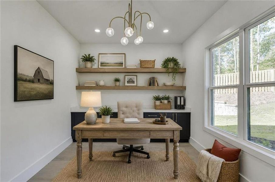 Furnished interior view inside a new home in , Gainesville (Image 39).