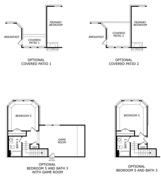 2D floor plan layout for the Concept 2379 by Landsea Homes in Abe's Landing, Granbury, TX (Image 5).