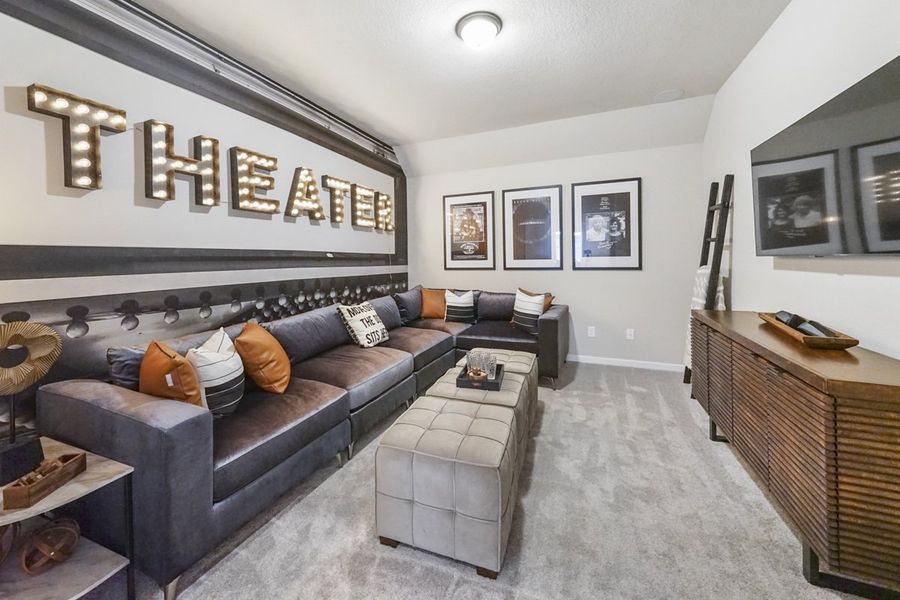 Furnished interior view inside a new home in Wood Leaf Reserve, Tomball (Image 39).