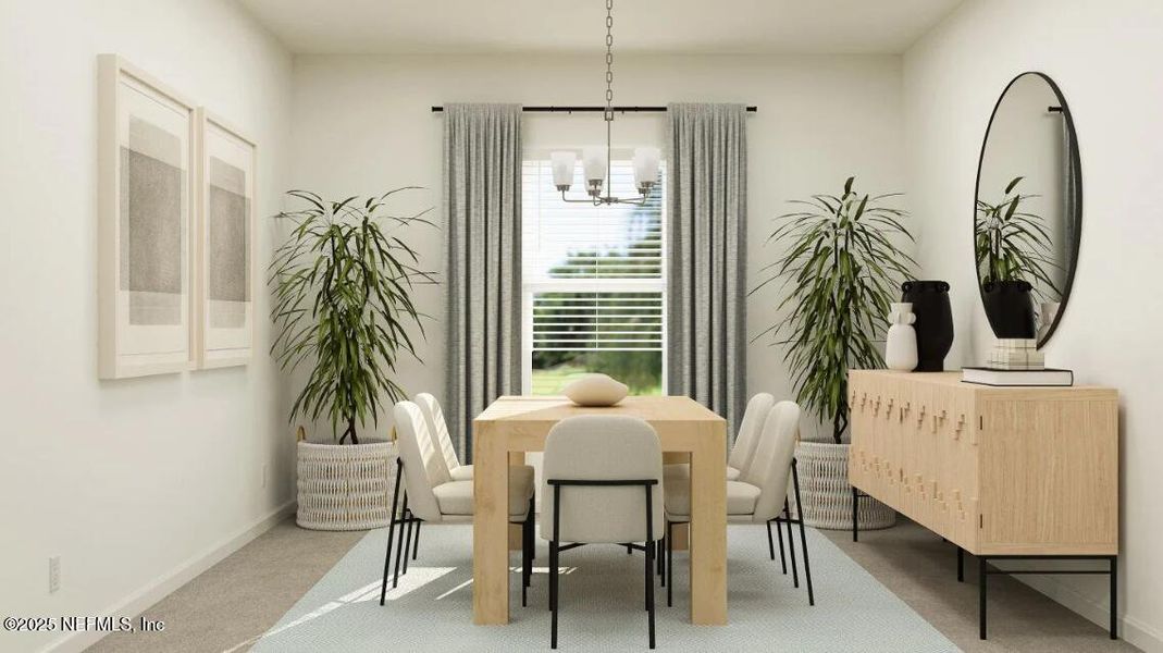 Furnished interior view inside a new home in Tributary: Tributary Royal Collection, Yulee (Image 11).