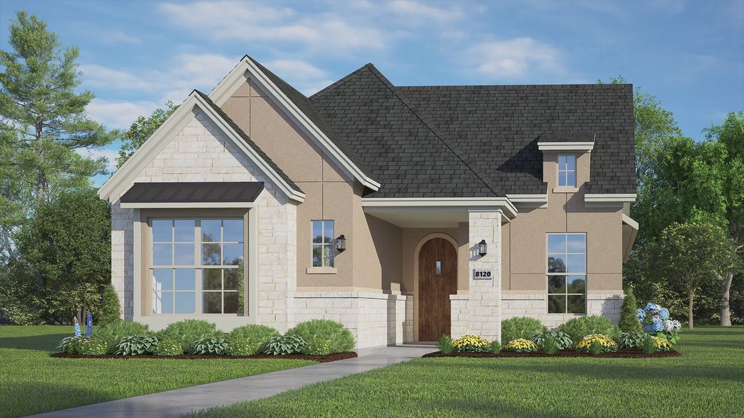 Representative exterior photo of a completed home built from the Oakmont by Chesmar Homes in Riceland 42', Mont Belvieu, TX (Image 12). Representative exterior photo of a completed home built from the Oakmont by Chesmar Homes in Riceland 42', Mont Belvieu, TX (Image 12).