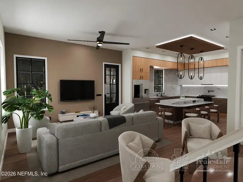 Furnished interior view inside a new home in , Jacksonville (Image 7).