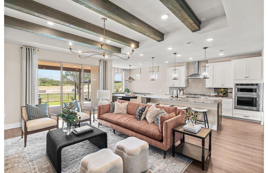 Furnished interior view inside a new home in Del Webb New Braunfels at Veramendi, New Braunfels (Image 8).