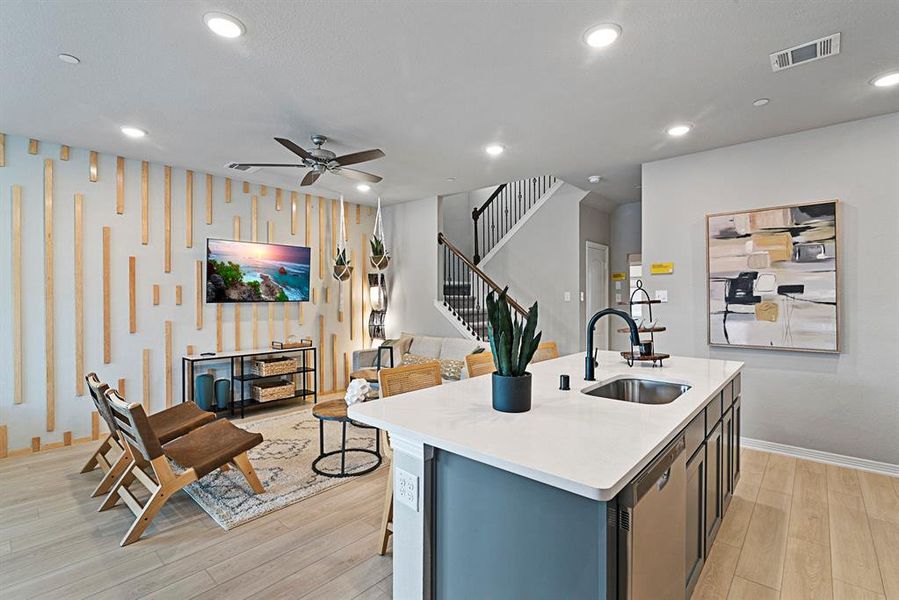 Furnished interior view inside a new home in Heartland Townhomes, Heartland (Image 7). Furnished interior view inside a new home in Heartland Townhomes, Heartland (Image 7).