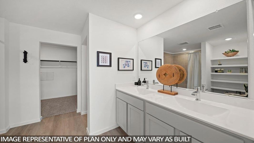 Furnished interior view inside a new home in Harrington Trails at The Canopies, Splendora (Image 13).