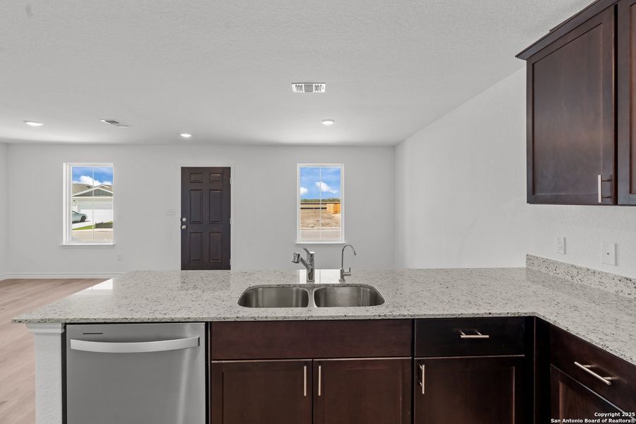 Furnished interior view inside a new home in Vista Real, Converse (Image 7).