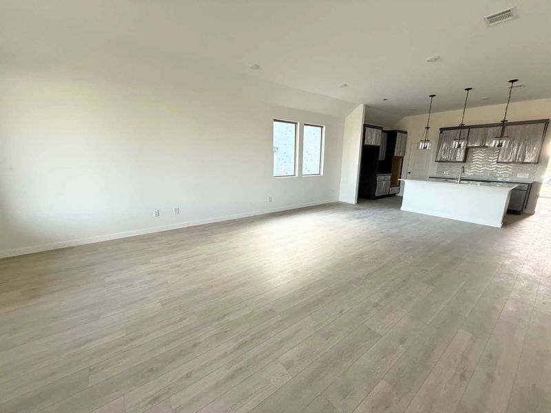 Open Living-Dining Room Construction Progress