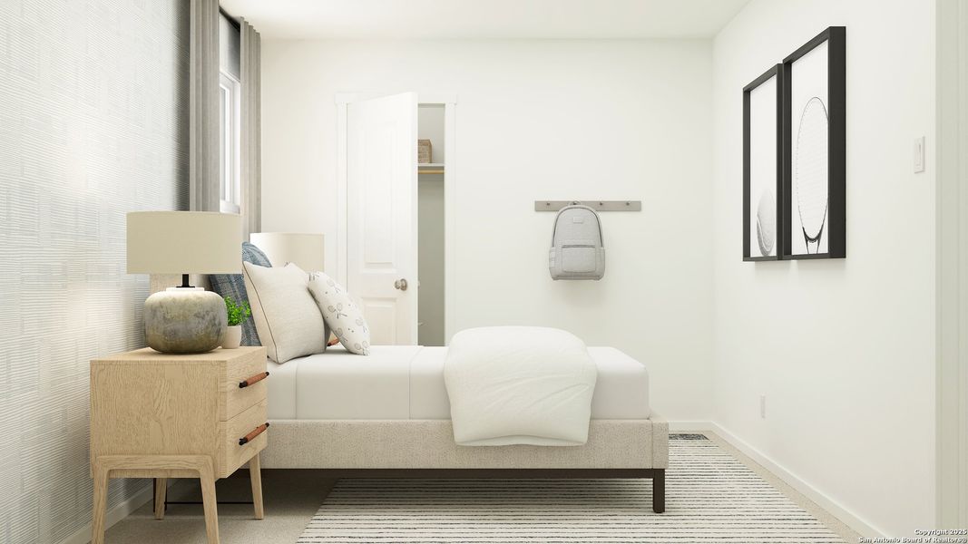 Furnished interior view inside a new home in Espada: Crestmore Collection, San Antonio (Image 9). Furnished interior view inside a new home in Espada: Crestmore Collection, San Antonio (Image 9).