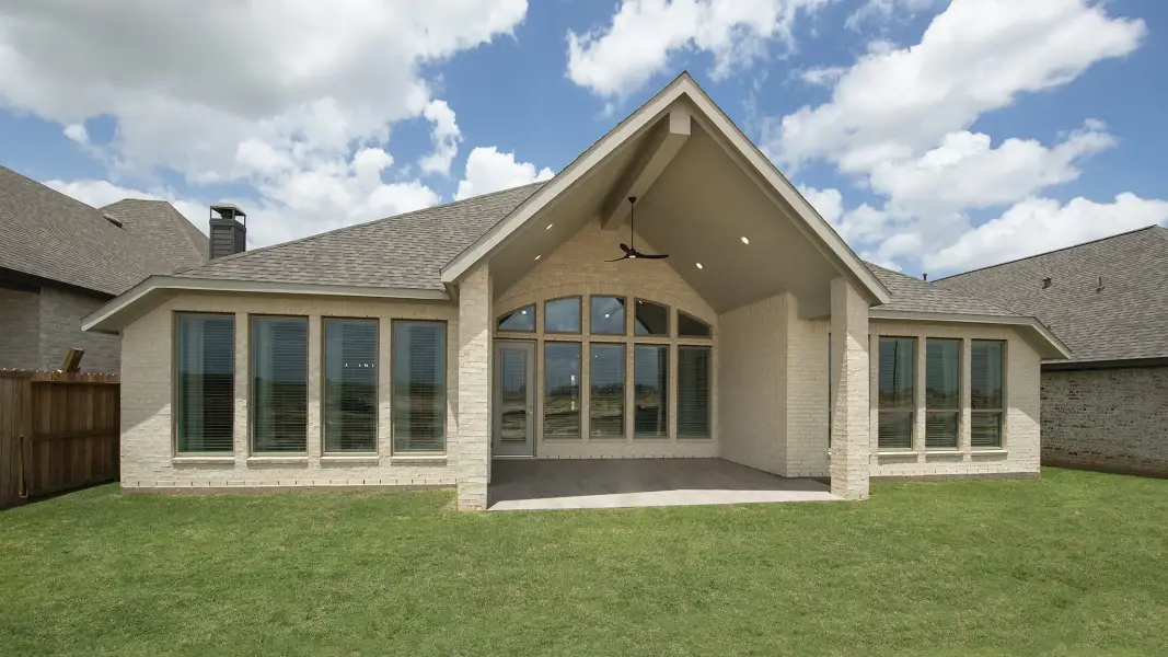 Exterior details and patio area of a home in Sweetgrass, Haslet (Image 4).