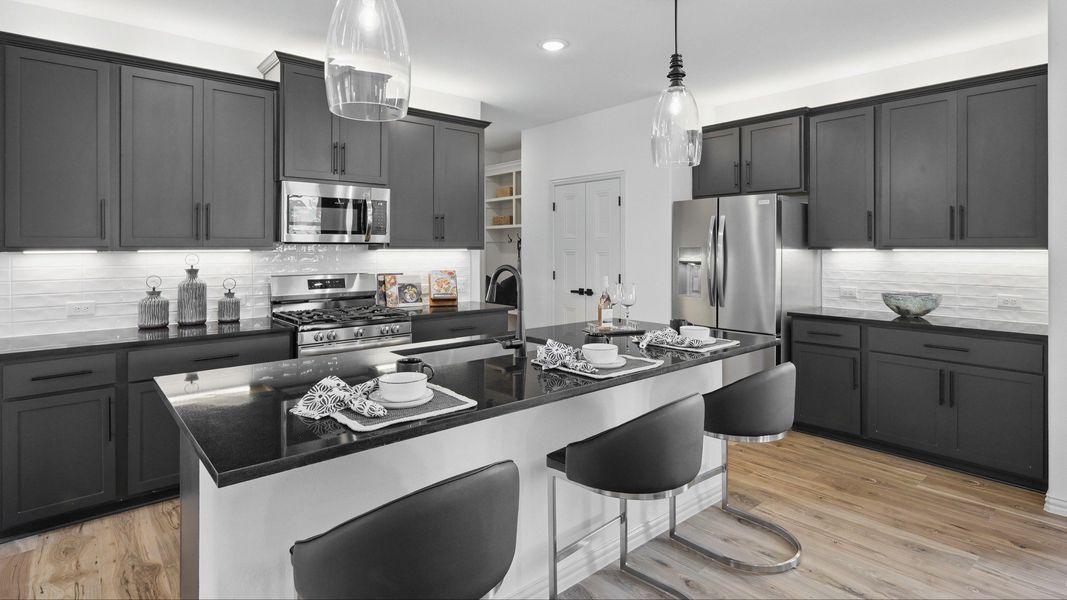 Representative furnished interior of a home built from the Wayfinder by DRB Homes in Westridge Journey, McKinney (Image 7).