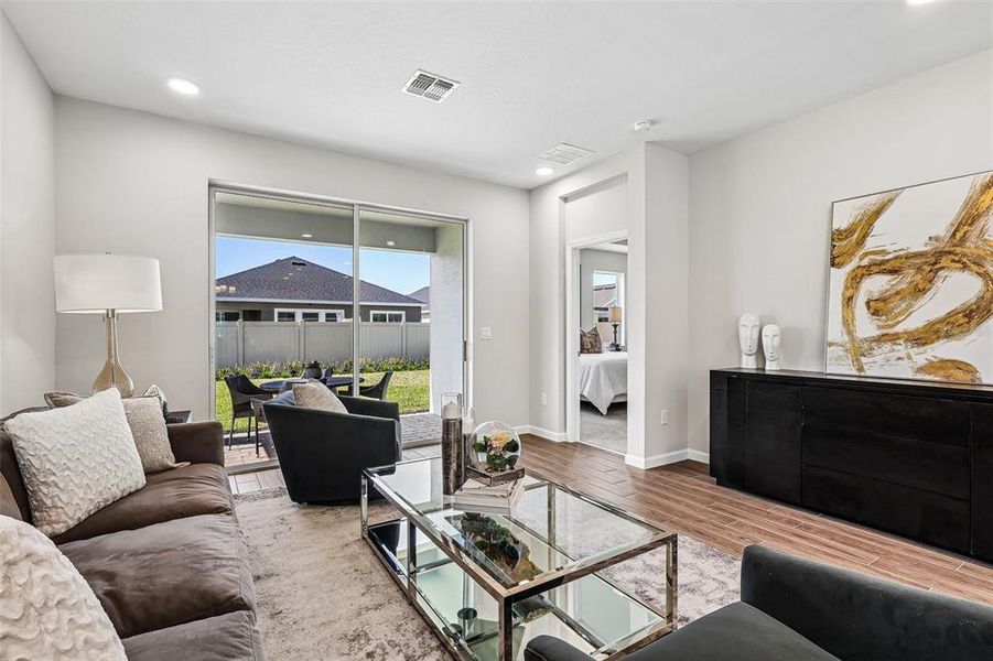 Furnished interior view inside a new home in Center Lake on the Park, St. Cloud (Image 9).
