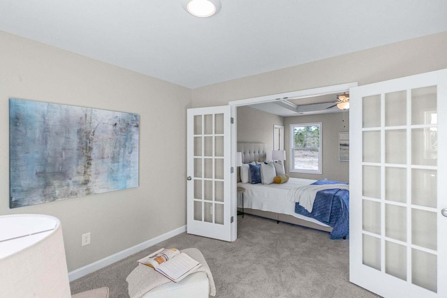 Representative furnished interior of a home built from the Aberdeen by Caviness & Cates Communities in Bartlett Manor, Youngsville (Image 173).
