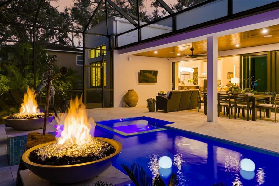 Exterior details and patio area of a home in , Sarasota (Image 38).