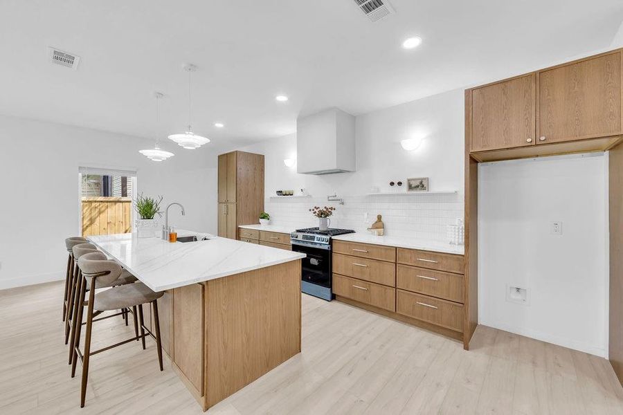 Furnished interior view inside a new home in , Dallas (Image 33).