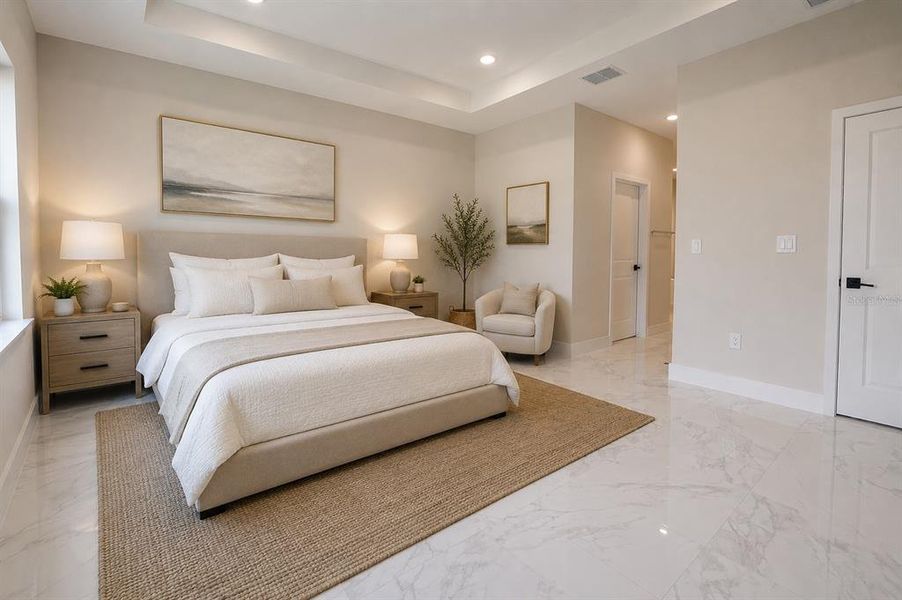 Furnished interior view inside a new home in Ocala Waterway / Kingsland Country Estates, Ocala (Image 9). Furnished interior view inside a new home in Ocala Waterway / Kingsland Country Estates, Ocala (Image 9).