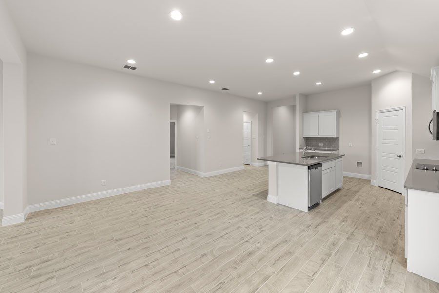 Representative exterior photo of a completed home built from the Kingston by Impression Homes in Timberbrook, Justin, TX (Image 10).