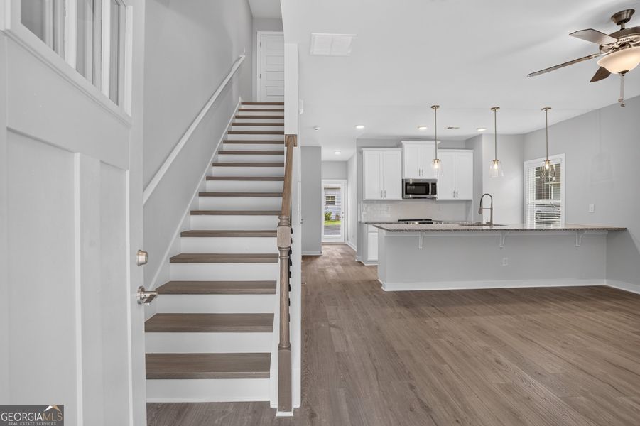 Spacious, unfurnished interior of a new home in The Cottages at East Lanier, Fayetteville (Image 9). Spacious, unfurnished interior of a new home in The Cottages at East Lanier, Fayetteville (Image 9).