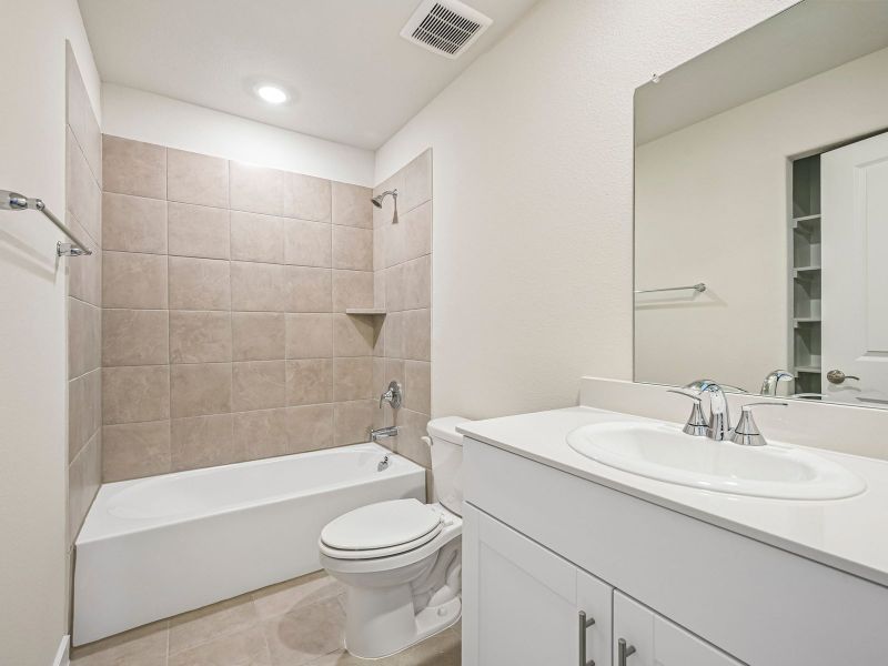 Furnished interior view inside a new home in Parks at Foster Crossing - Premier Series, Anna (Image 6). Furnished interior view inside a new home in Parks at Foster Crossing - Premier Series, Anna (Image 6).