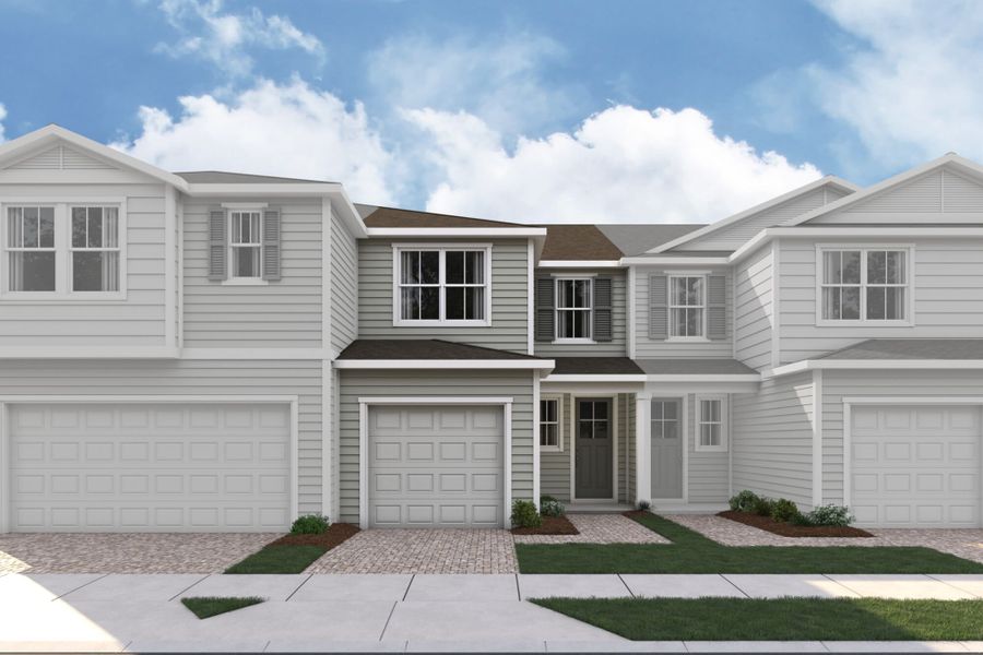 Representative exterior photo of a completed home built from the Warner by Mattamy Homes in RiverTown, St. Johns, FL (Image 2). Representative exterior photo of a completed home built from the Warner by Mattamy Homes in RiverTown, St. Johns, FL (Image 2).