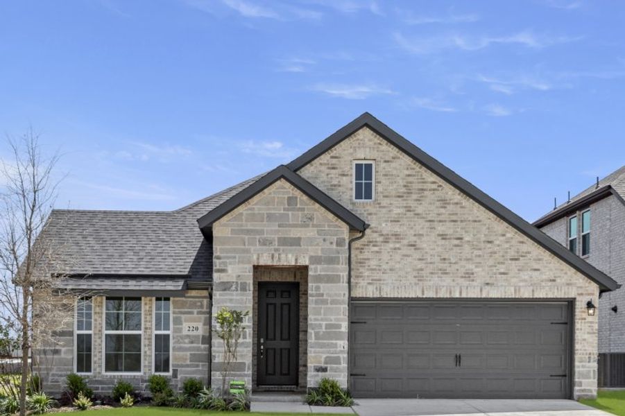 Representative exterior photo of a completed home built from the Colorado by UnionMain Homes in Walden Pond, Forney, TX (Image 19).