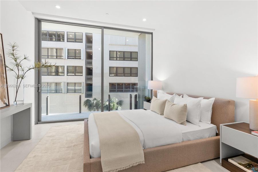 Furnished interior view inside a new home in , Miami (Image 12).