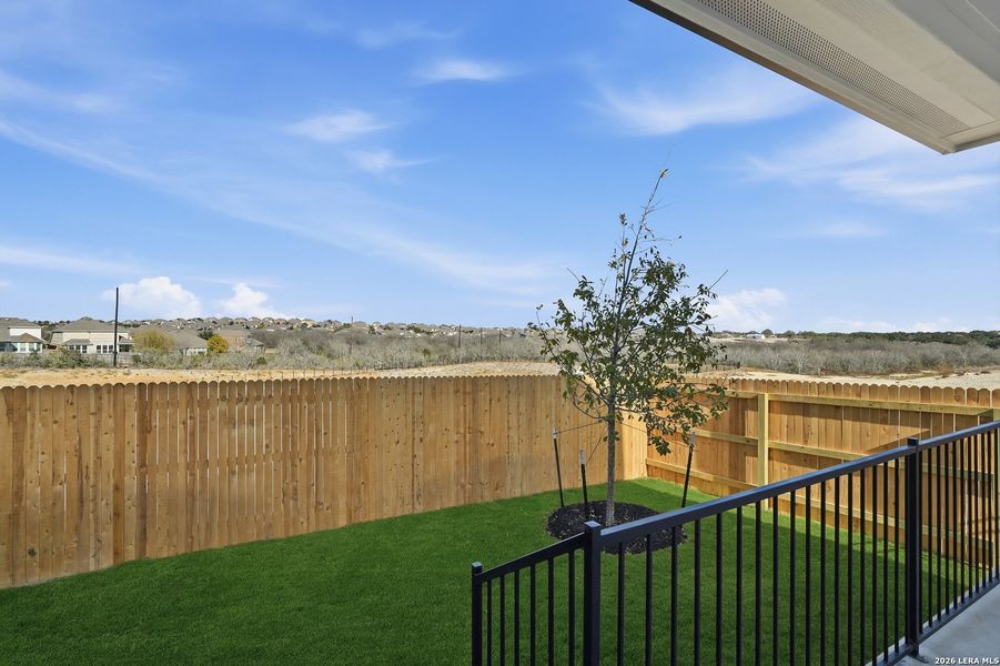 Exterior details and patio area of a home in Prominence, San Antonio (Image 4).