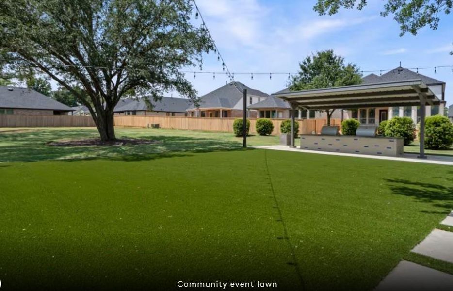 The event lawn with picnic areas.