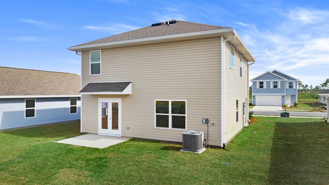 Exterior details and patio area of a home in Titus Park, Panama City (Image 3). Exterior details and patio area of a home in Titus Park, Panama City (Image 3).