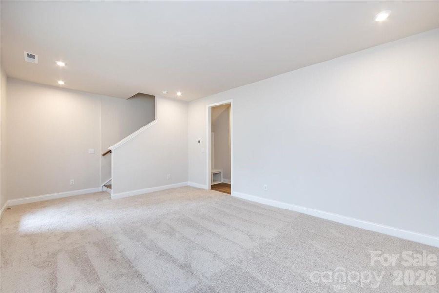 First Floor Flex Space with Outdoor Living Access