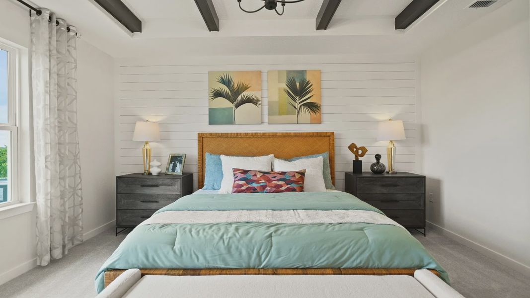 Castaway Model Home Primary Suite, new home plan available at Liberty Trace in Haines City, fl
